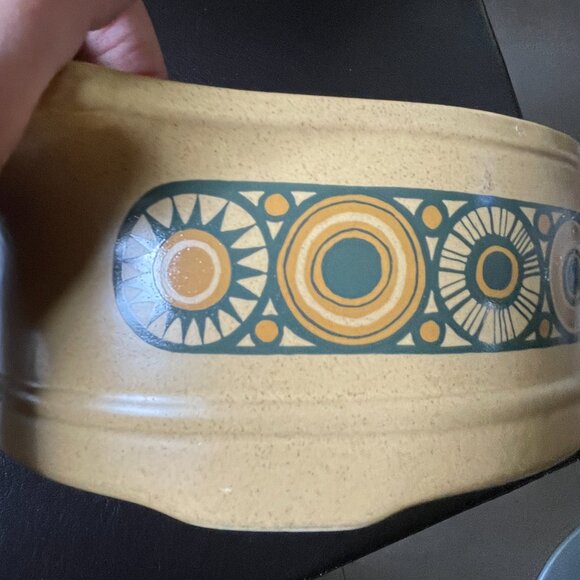 Vintage 70s Kiln Craft Staffordshire Ironstone Bacchus Casserole Dish - Picture 6 of 10